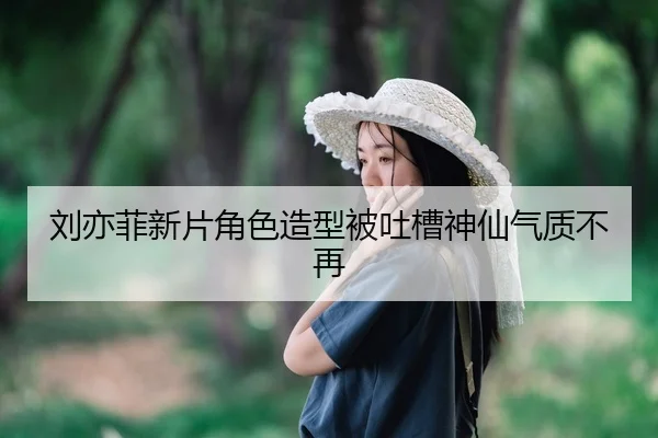 刘亦菲新片角色造型被吐槽神仙气质不再